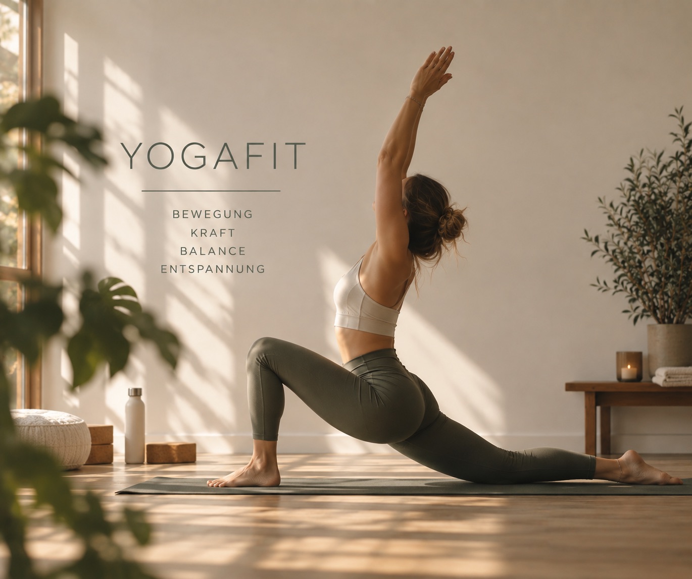 Yogamatten im Kursraum